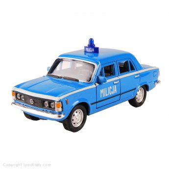 Miniaturka fiata 125p - milicja