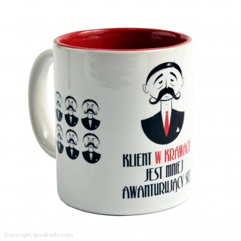 Kubek "Klient awanturuj�cy si�"