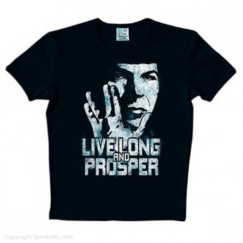 Koszulka slimfit  "Star Trek - Live long and prosper"