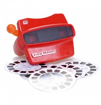 Stereoskop 3d + slajdy L�dowanie Apollo