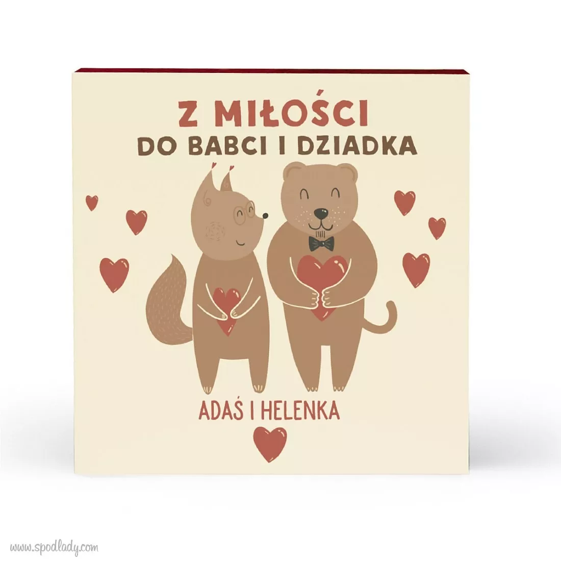 Personalizowane serce piernikowe od wnuczk�w - Serce piernikowe 1