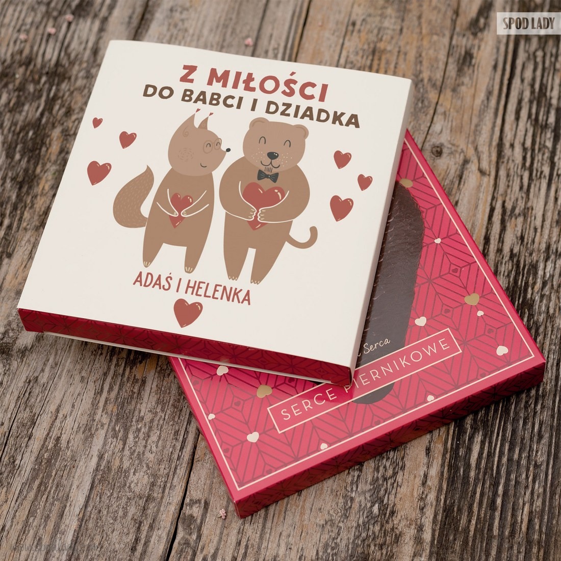 Personalizowane serce piernikowe od wnuczk�w - Serce piernikowe 2