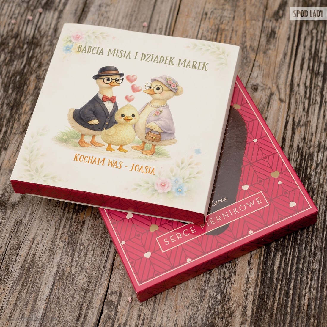 Pierniczek od kaczuszki dla Dziadk�w - Serce piernikowe 2