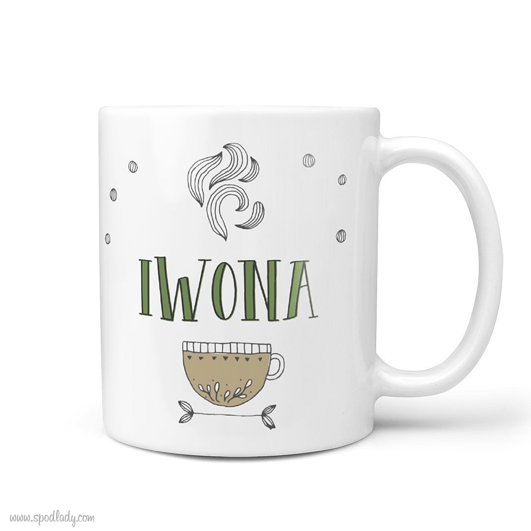 Zestaw �wi�teczna herbatka - kubek bia�y g��wne bok