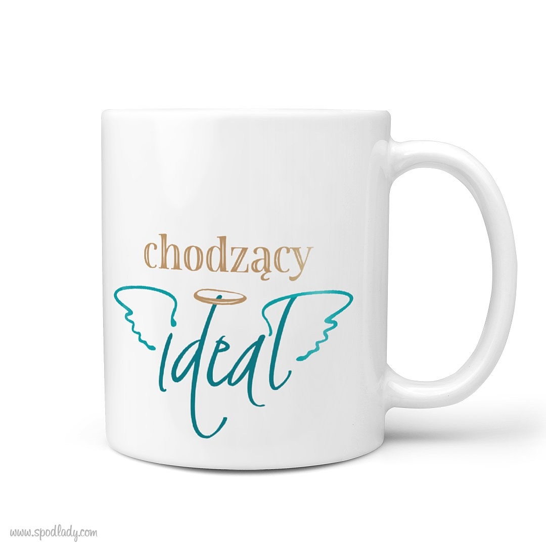 Zestaw witeczny Idea - kubek biay gwne bok