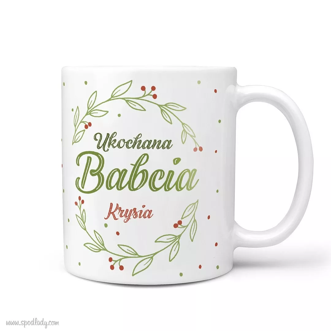 Zestaw �wi�teczny dla babci - kubek bia�y g��wne bok