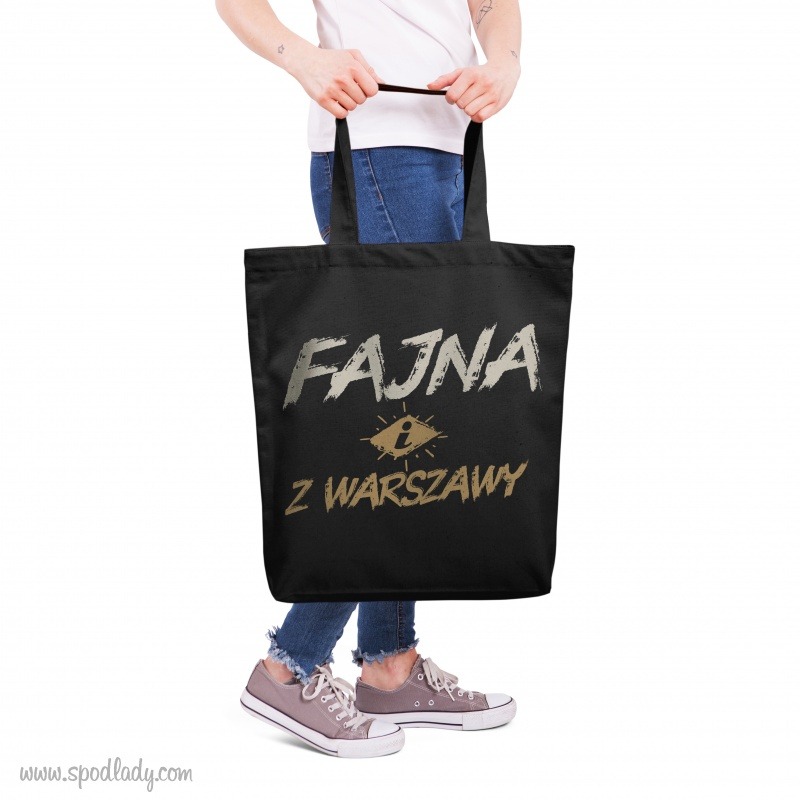 Czarna, pojemna torba. Prezent dla dziewczyny.