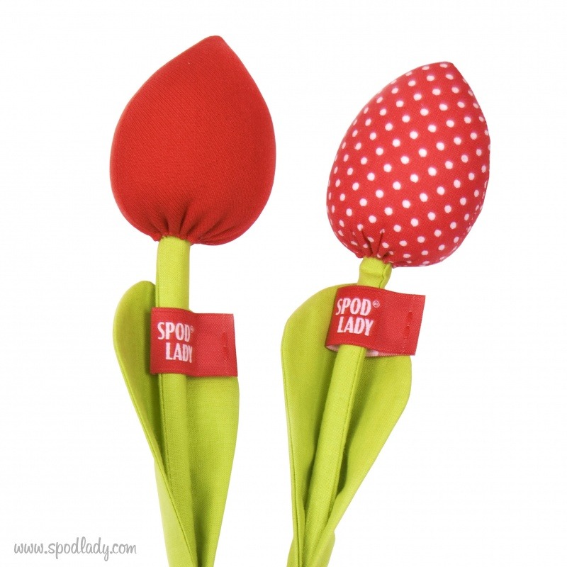 Materiaowe tulipany na Dzie Kobiet.