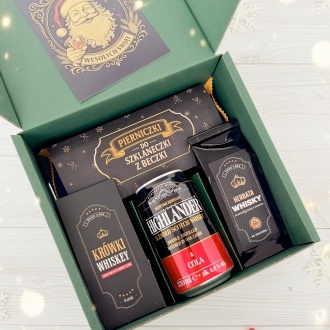 witeczny zestaw z whisky i sodkociami