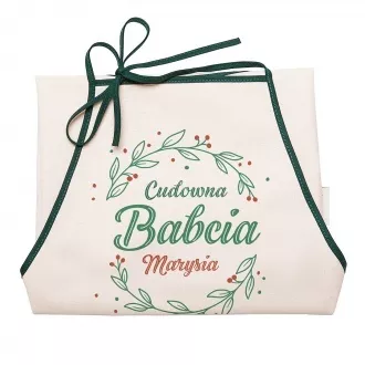 Fartuszek z imieniem "Cudowna babcia"