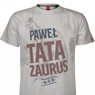 Koszulka mska z imieniem "Tatazaurus Rex"