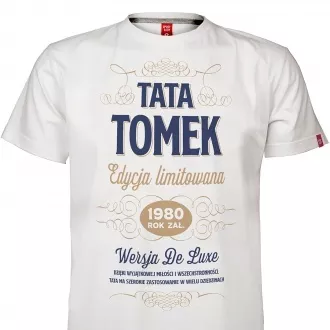 Koszulka z imieniem "Tata - edycja limitowana"