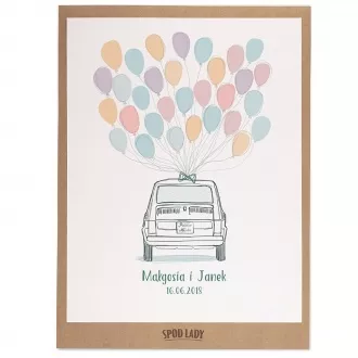 Obrazek "Maluch" do podpisania plakat w ramie
