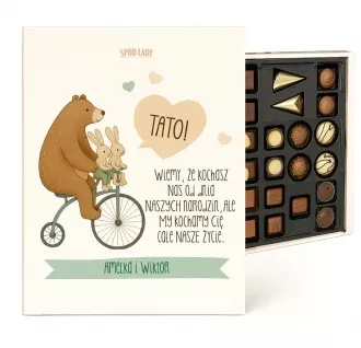 Personalizowana bombonierka "Tato wiemy, �e nas kochasz"