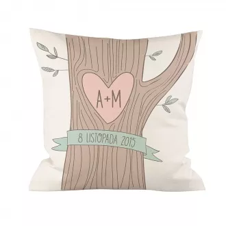 Personalizowana podusia "Drzewo miłości"