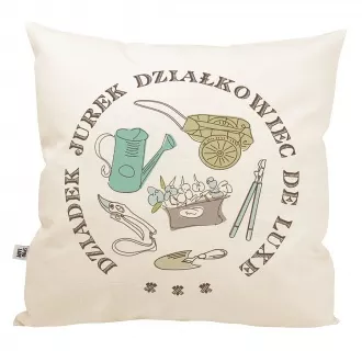 Personalizowana poduszka "Działkowiec"