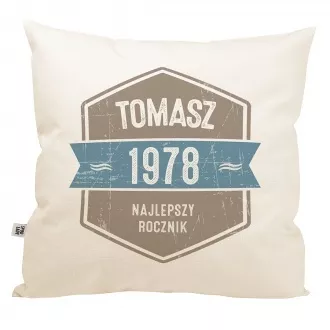 Personalizowana poduszka "Najlepszy Rocznik"