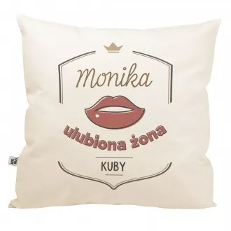 Personalizowana poduszka "Ulubiona żona"