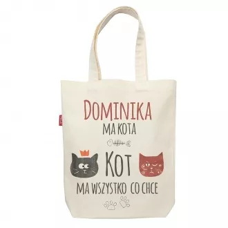 Personalizowana torba dla wielbicielki kotów