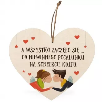 Personalizowane serce "A wszystko zaczęło się..."