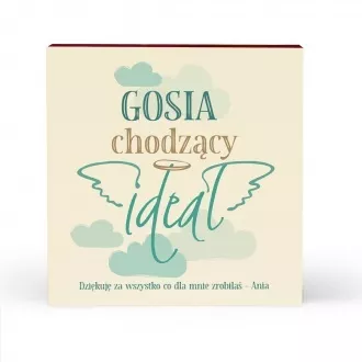 Personalizowane serce piernikowe "Chodzący ideał"