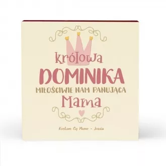 Personalizowane serce piernikowe dla Mamy "Królowa"