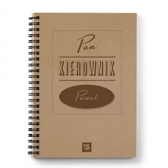 Personalizowany notatnik "Pan Kierownik"