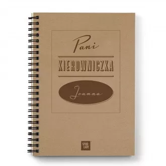 Personalizowany notes "Pani Kierowniczka"