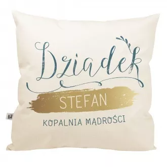 Poduszka personalizowana "Dziadek - kopalnia mdroci"