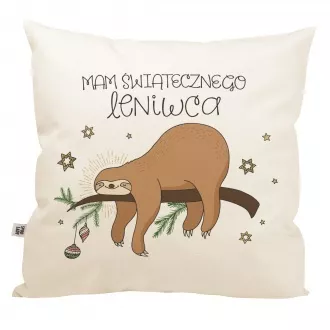 Poduszka "Świąteczny leniwiec"