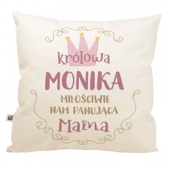 Poduszka z imieniem "Królowa mama"