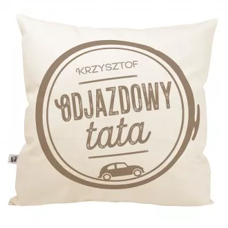 Poduszka z imieniem "Odjazdowy tata"