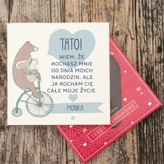 Serce piernikowe "Tato wiem że kochasz"