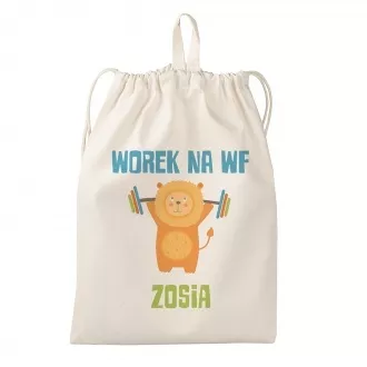Woreczek szkolny z personalizowanym nadrukiem