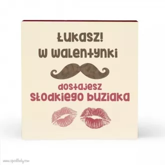 Personalizowane serce piernikowe "S�odki buziak"