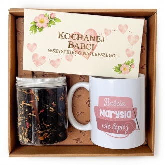 Zestaw "Babcia wie lepiej" z imieniem