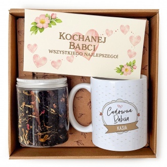 Zestaw "Cudowna babcia" z imieniem