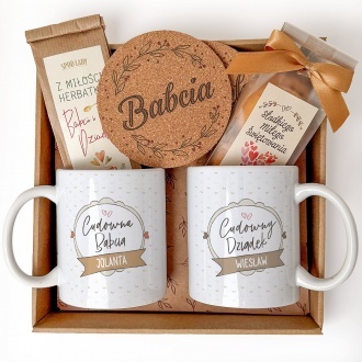 Zestaw prezentowy dla Babci i Dziadka "Cudowni"