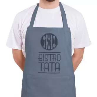 Fartuch szary "Bistro Tata"