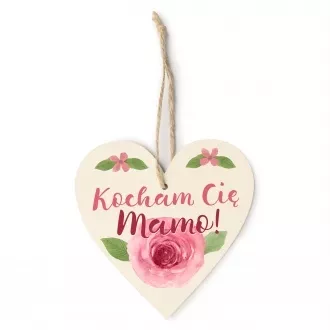 Zawieszka różana "Kocham Cię Mamo"