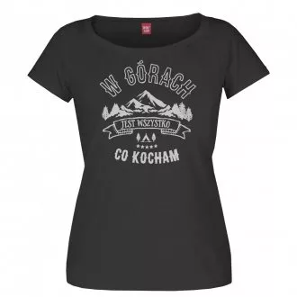 Koszulka damska "W górach jest wszystko co kocham"