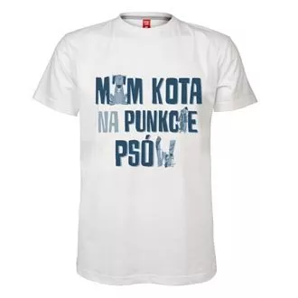 Koszulka mska "Mam kota na punkcie psw"