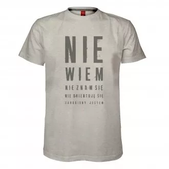 Koszulka męska "Nie wiem, nie znam się"