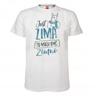 Koszulka męska "Jest zima to musi być zimno"