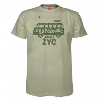 Koszulka męska "Podróżować znaczy żyć"