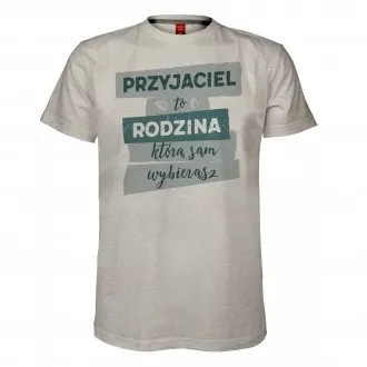 Koszulka męska "Przyjaciel to rodzina"