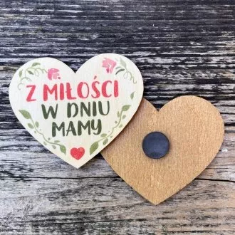 Magnesik drewniany na Dzie� Mamy