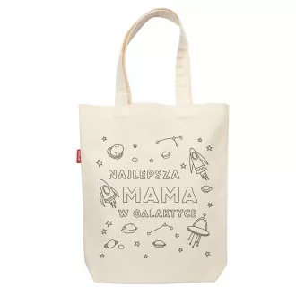 Torba do kolorowania "Najlepsza mama w galaktyce"