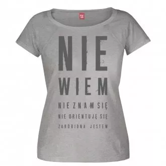 Koszulka damska "Nie wiem, nie znam się"