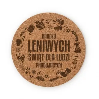 Podkładka korkowa "Leniwych świąt"